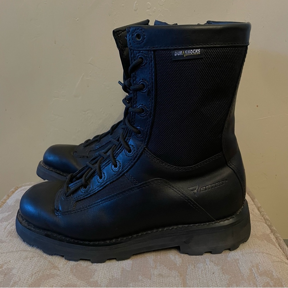 Bates E03140 Men’s Boots Size 8.5 Color Black Motorcycle Style Waterproof ( HD )